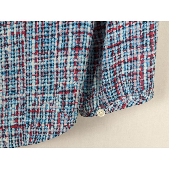 Talbots long sleeve hidden button tunic blouse L - Picture 4 of 7